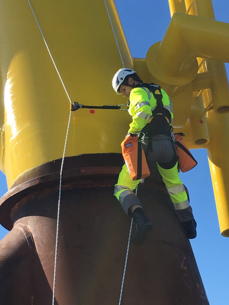 MWS illustration of turbine painting and steelwork repair